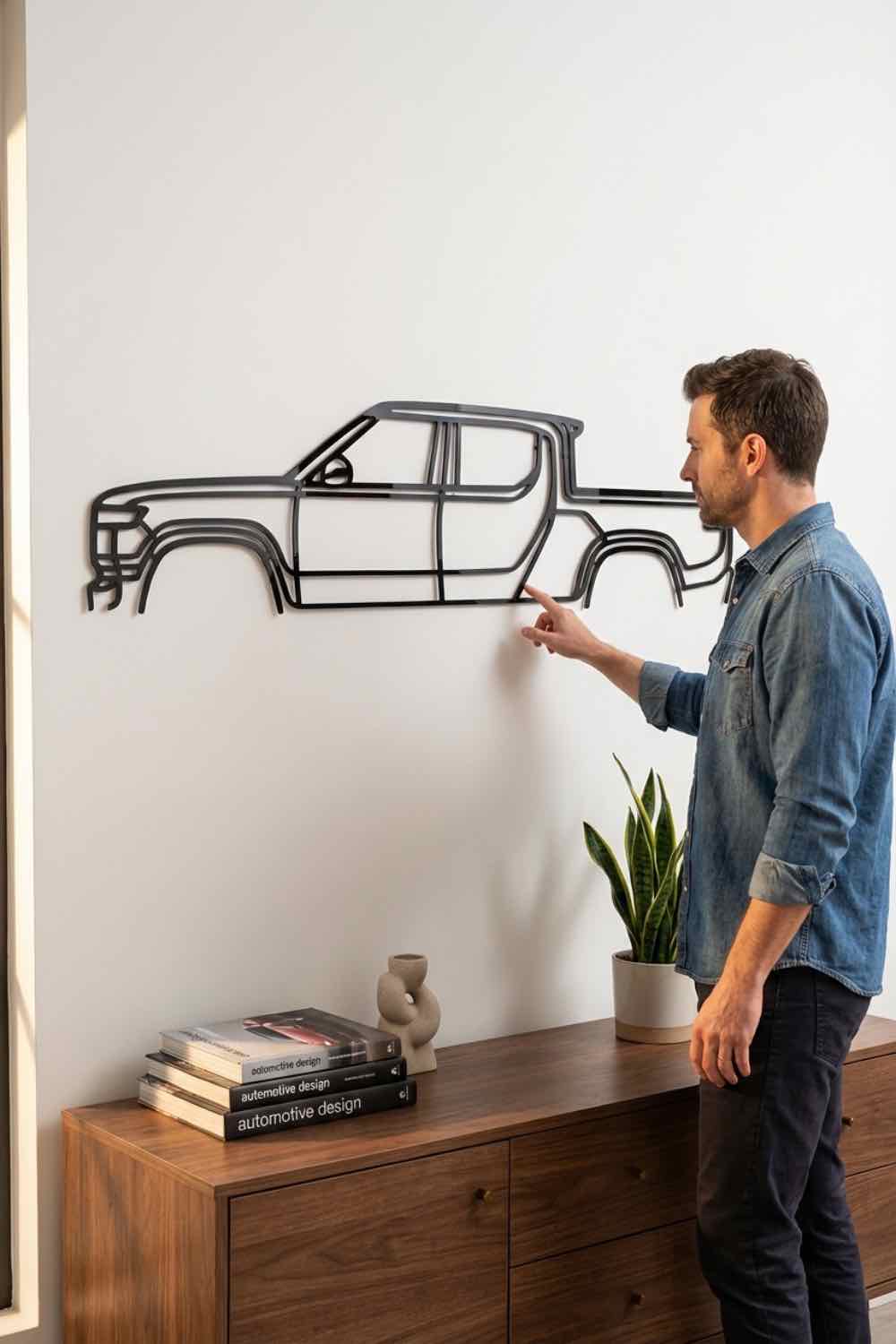 Rivian R1T - Cuadro decorativo | Cortayrecorta.es