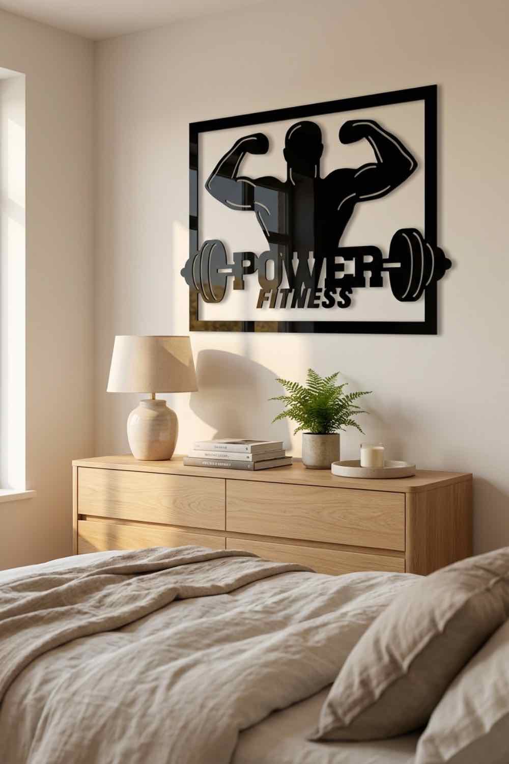 Power fitness - Cuadro decorativo | Cortayrecorta.es