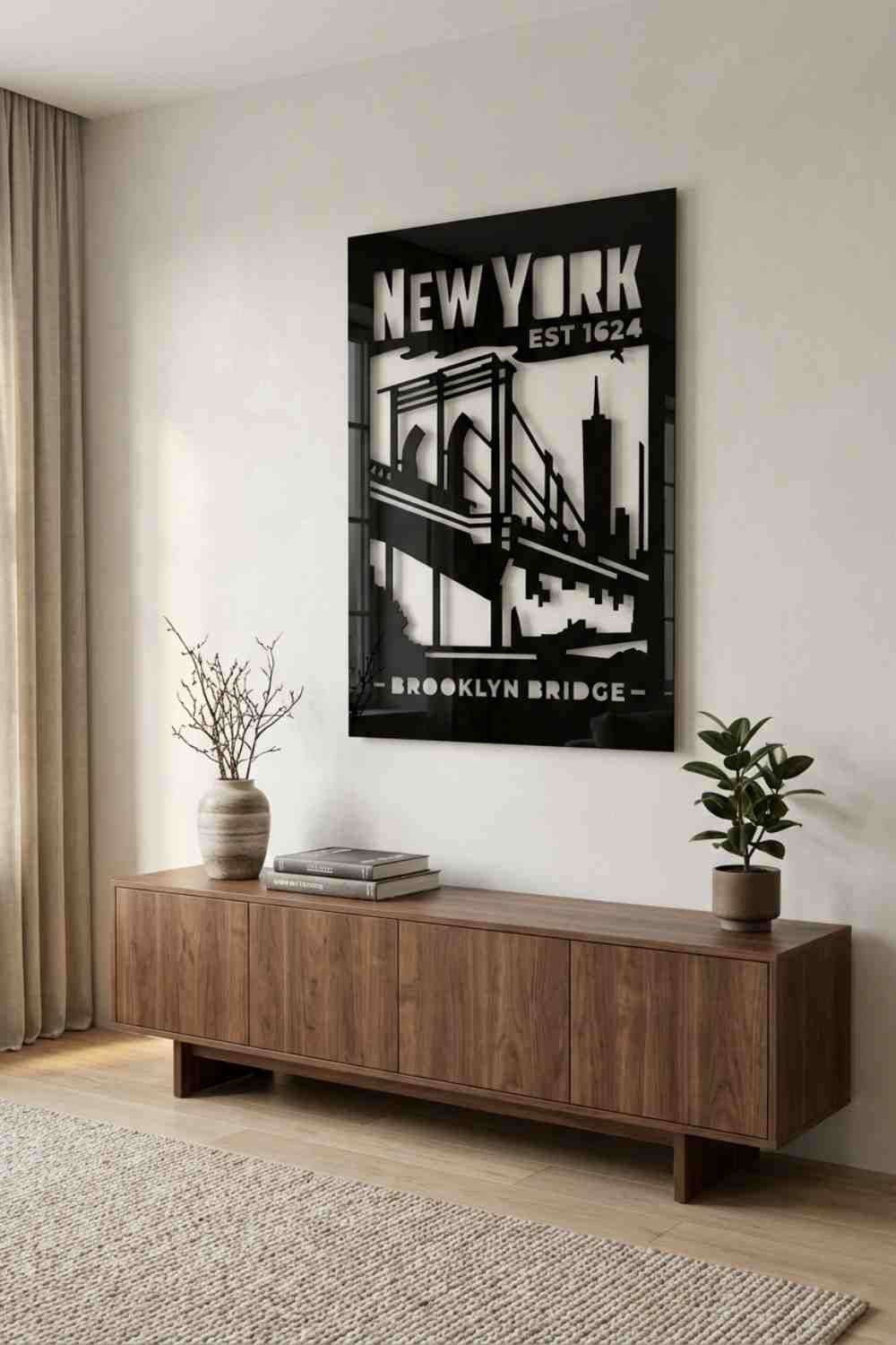 New York Est 1624 - Cuadro decorativo | Cortayrecorta.es