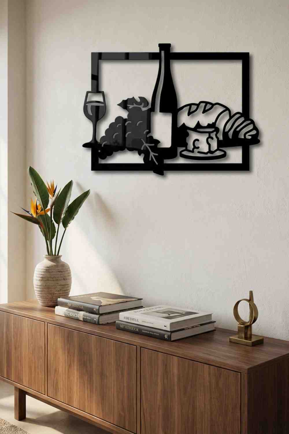 Pan Y Vino - Cuadro decorativo | Cortayrecorta.es