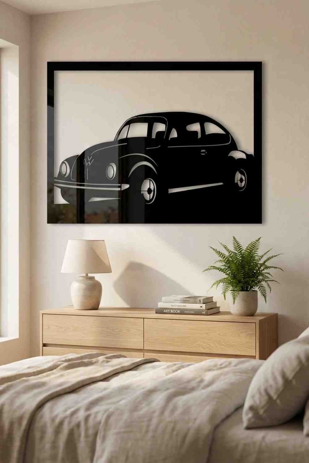 Volkswagen Escarabajo - Cuadro decorativo | Cortayrecorta.es