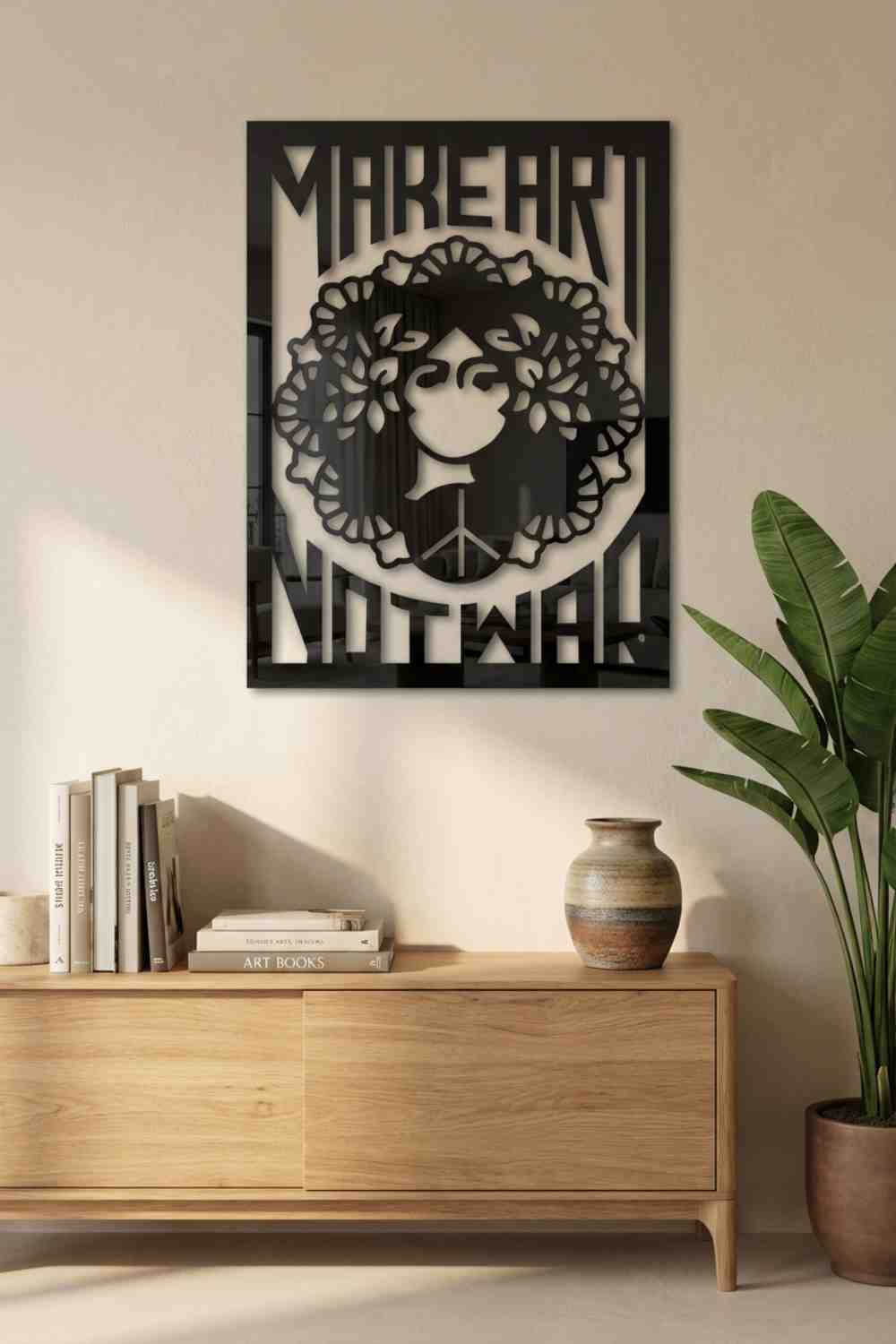 Make Art Not War - Cuadro decorativo | Cortayrecorta.es