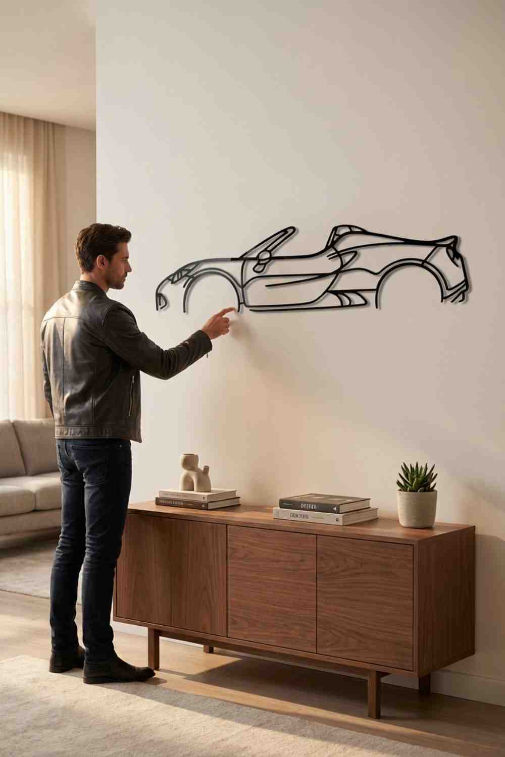 Alfa 4C Spider - Cuadro decorativo | Cortayrecorta.es