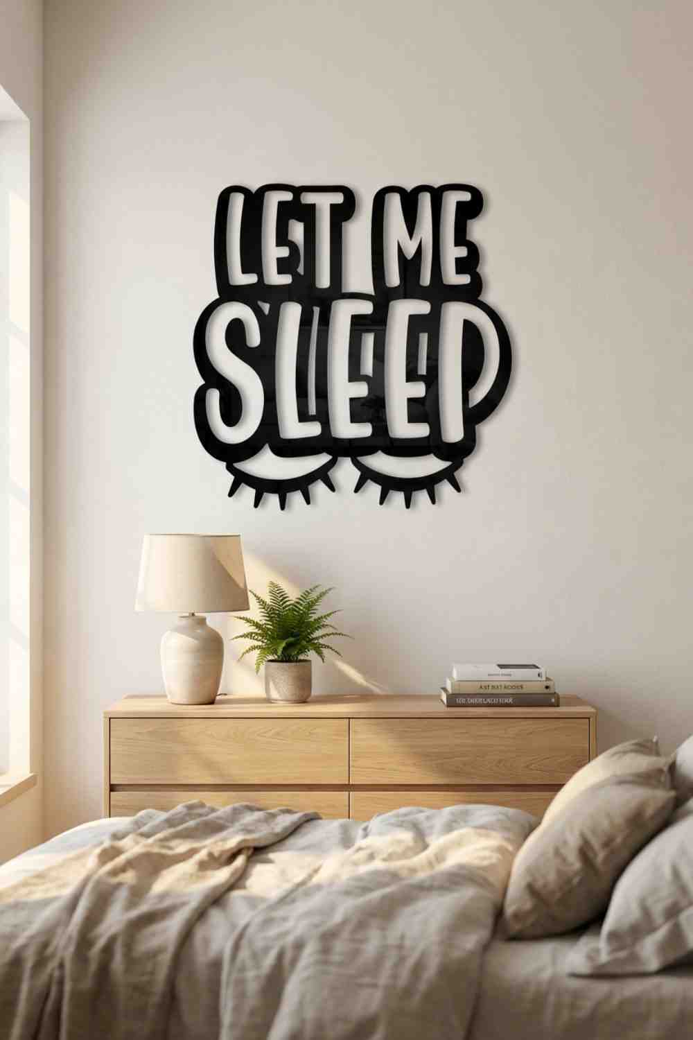 Let me sleep - Cuadro decorativo | Cortayrecorta.es