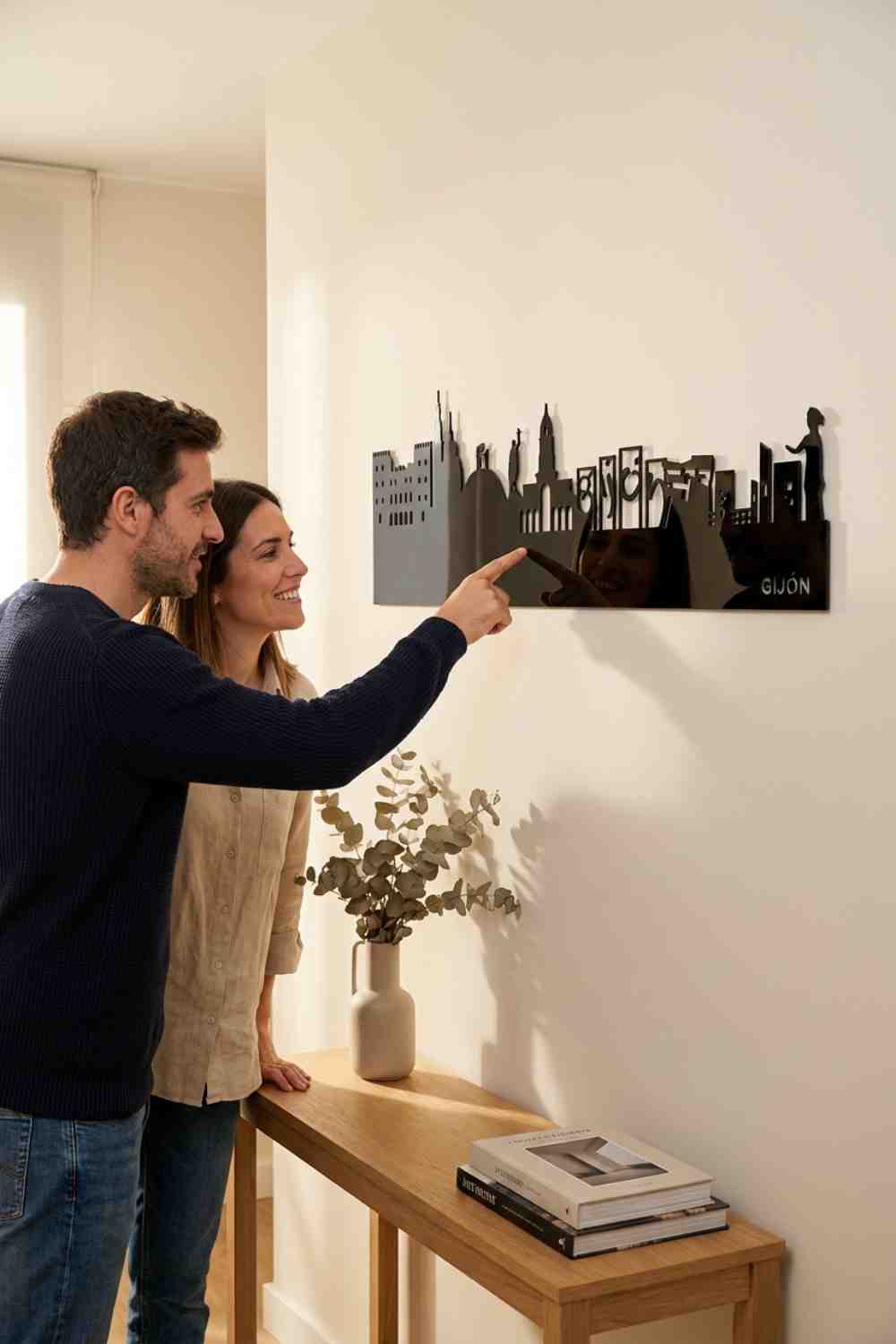 Gijón - Cuadro decorativo | Cortayrecorta.es