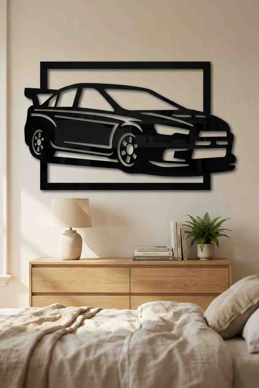 Mitsubishi Evo 9 - Cuadro decorativo | Cortayrecorta.es