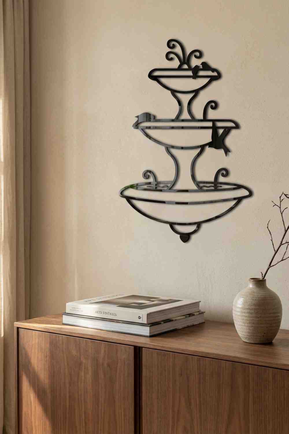 Fuente de agua - Cuadro decorativo | Cortayrecorta.es
