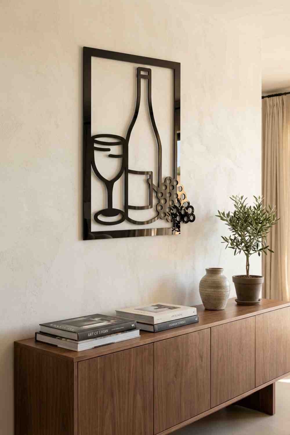 Vino Y Uvas - Cuadro decorativo | Cortayrecorta.es