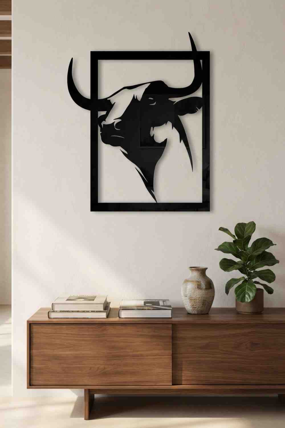 Toro Bravo - Cuadro decorativo | Cortayrecorta.es