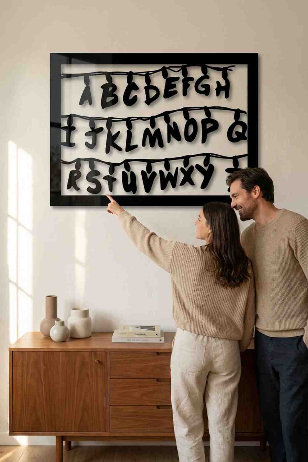 Stranger Things Text - Cuadro decorativo | Cortayrecorta.es