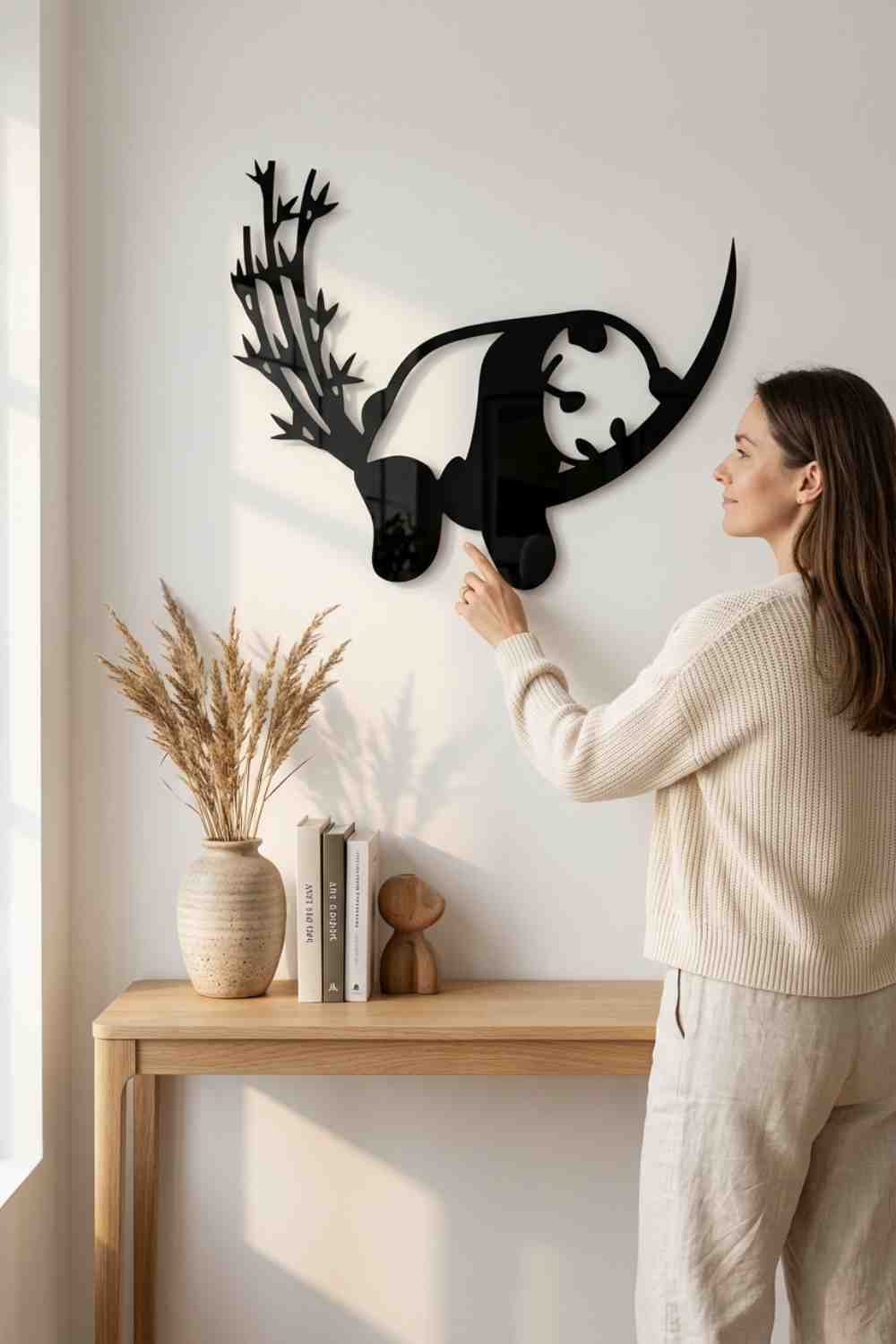 Panda dormido - Cuadro decorativo | Cortayrecorta.es