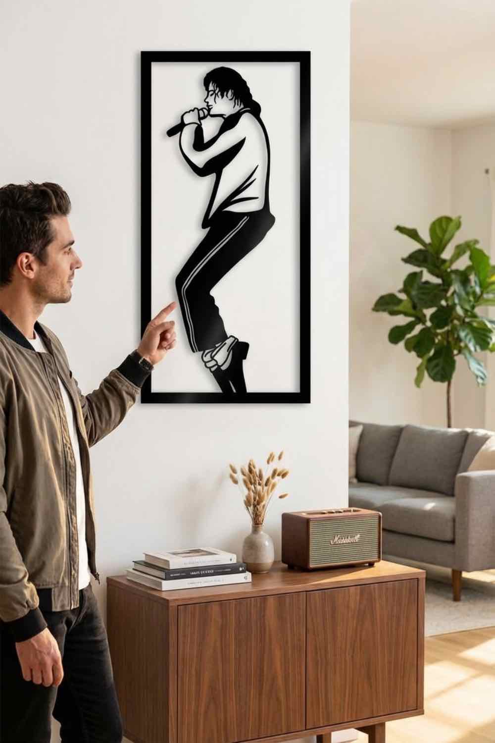 Michael Jackson In Concert - Cuadro decorativo | Cortayrecorta.es