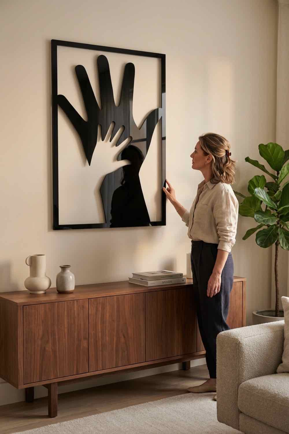 Padre E Hijo - Cuadro decorativo | Cortayrecorta.es