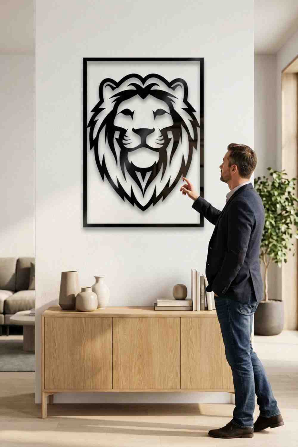 Lion - Cuadro decorativo | Cortayrecorta.es