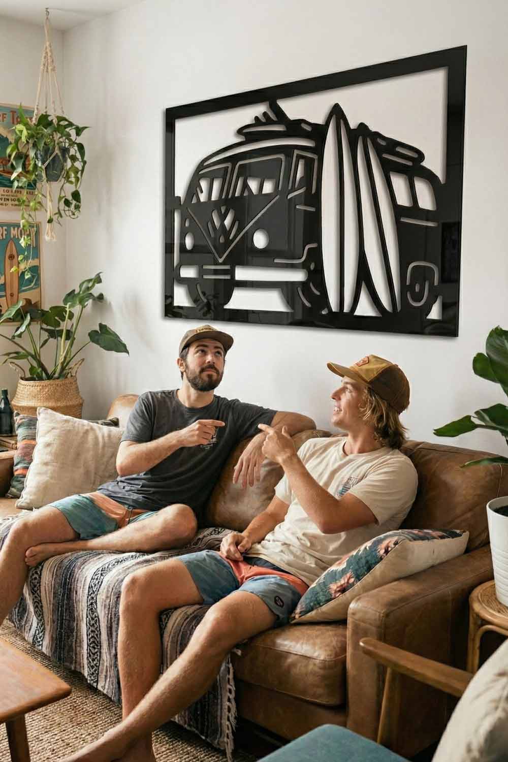 Volkswagen T1 Bully Surf - Cuadro decorativo | Cortayrecorta.es