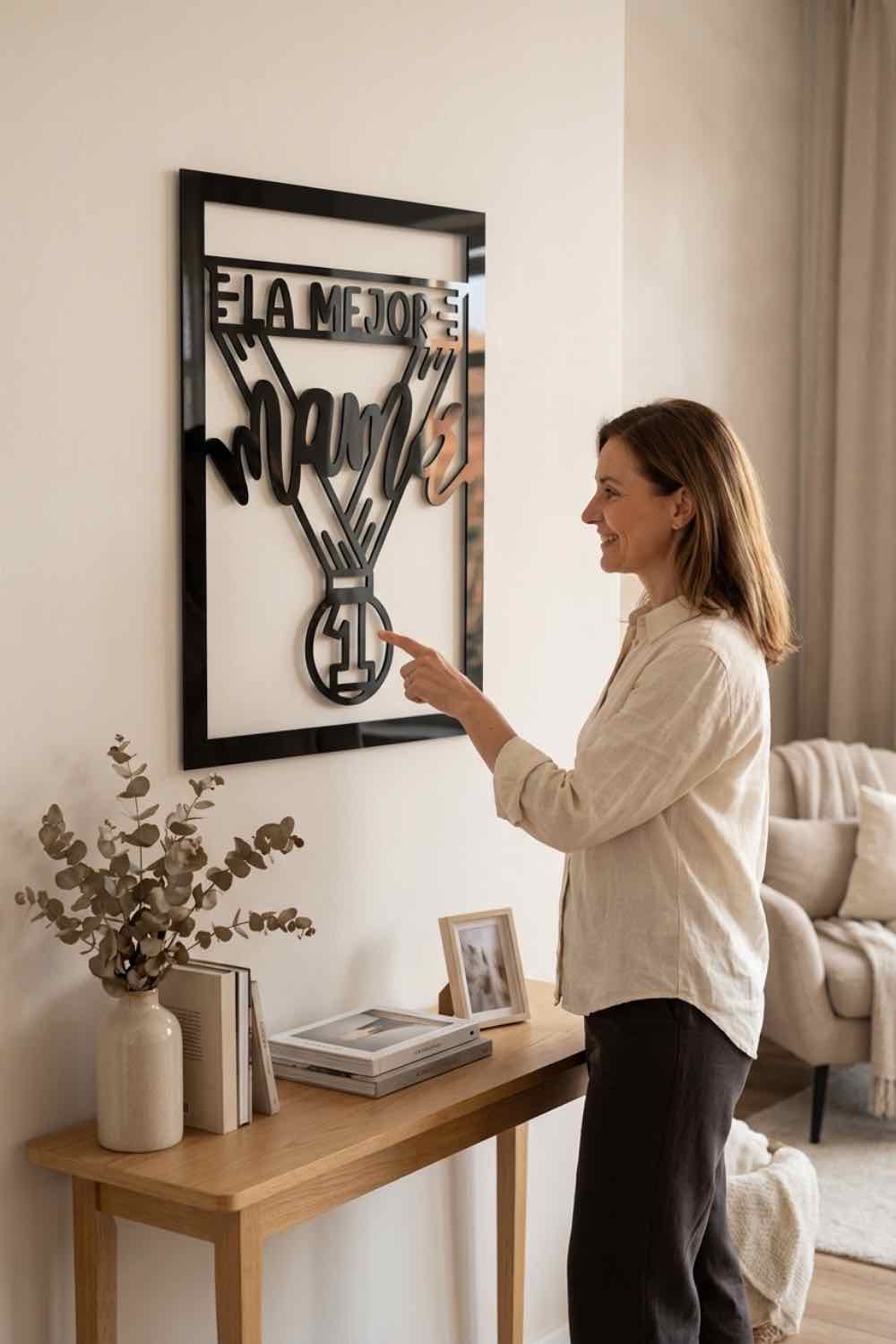 La Mejor Mamá - Cuadro decorativo | Cortayrecorta.es