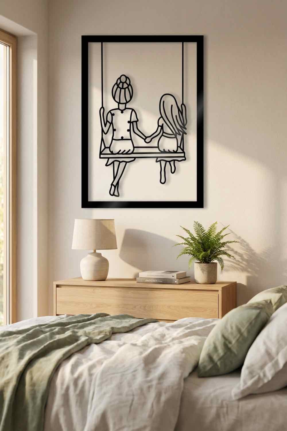 Madre E Hija - Cuadro decorativo | Cortayrecorta.es