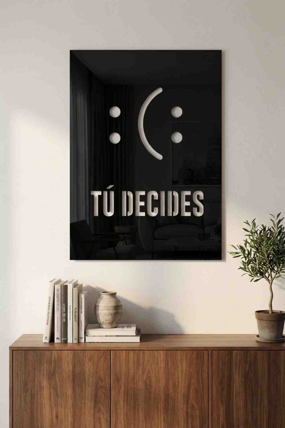 Tú decides - Cuadro decorativo | Cortayrecorta.es