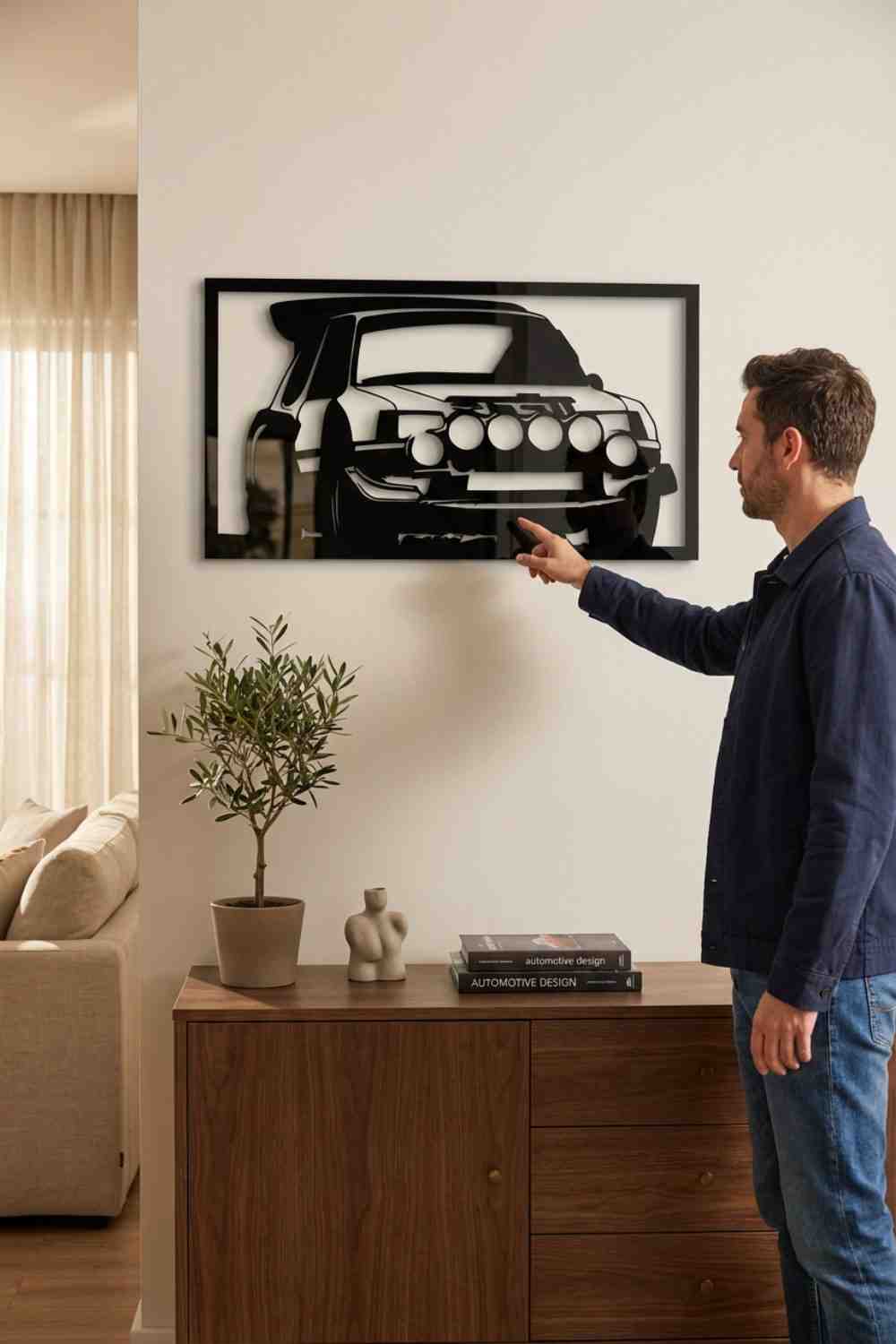 Peugeot 205 Rally - Cuadro decorativo | Cortayrecorta.es
