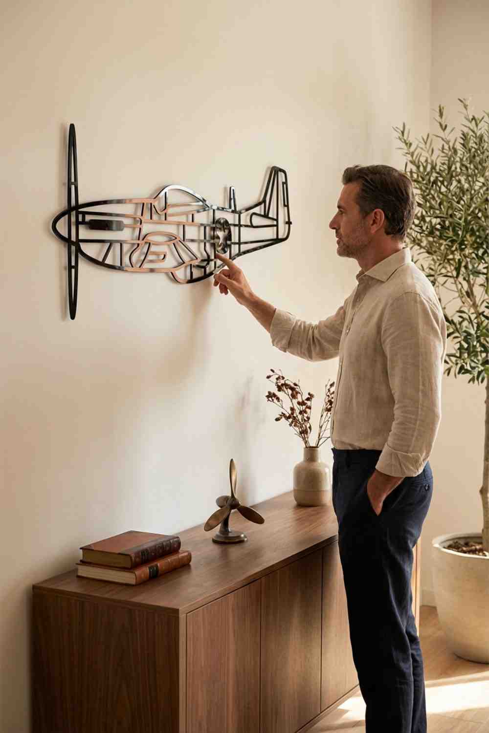 P51 Mustang - Cuadro decorativo | Cortayrecorta.es