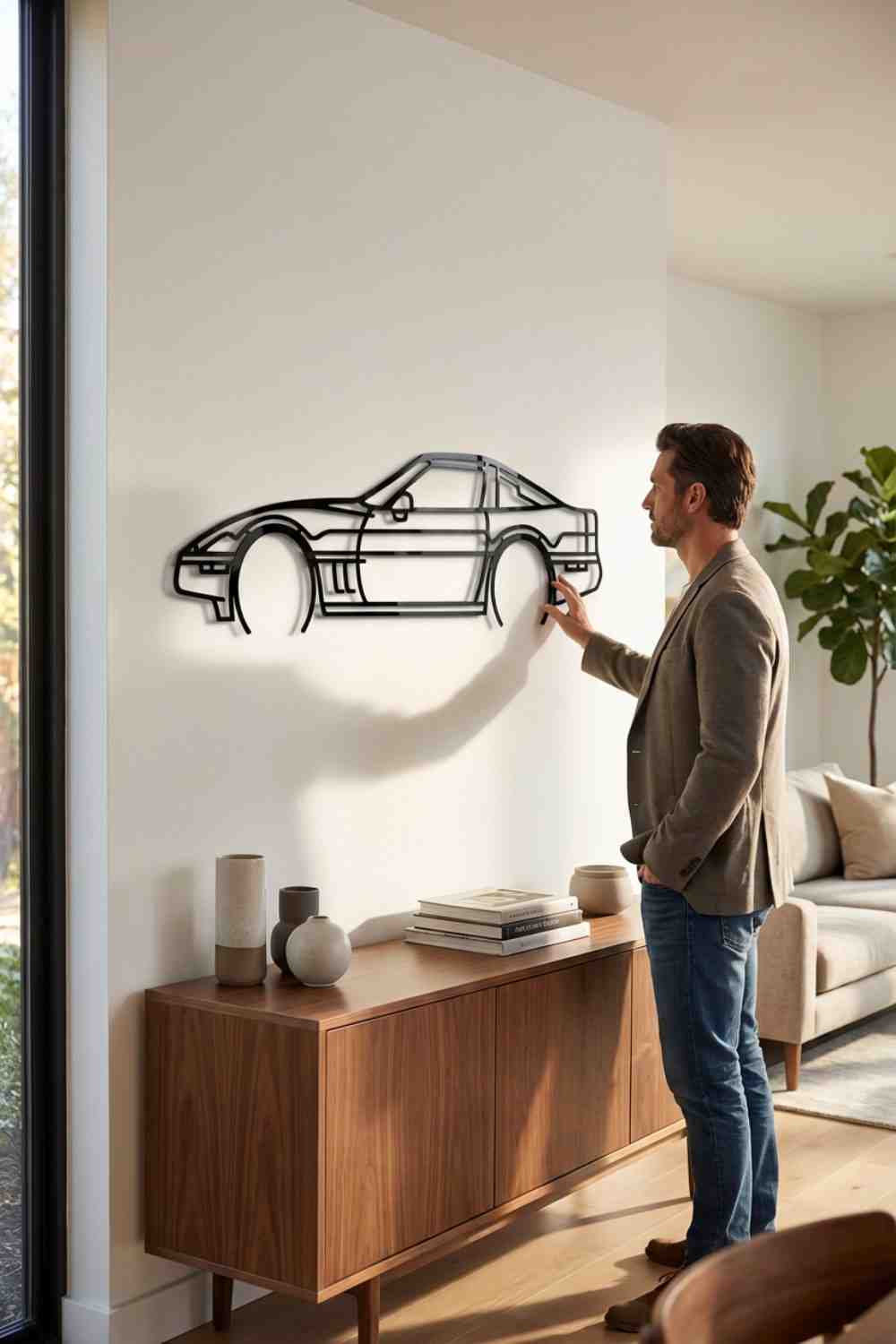 Corvette C4 Detailed - Cuadro decorativo | Cortayrecorta.es