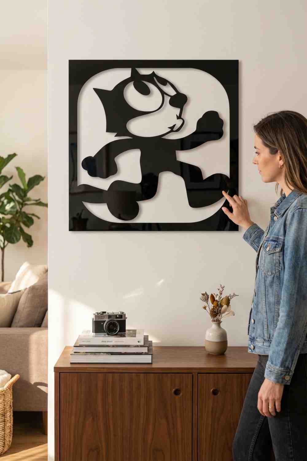 El Gato Felix - Cuadro decorativo | Cortayrecorta.es