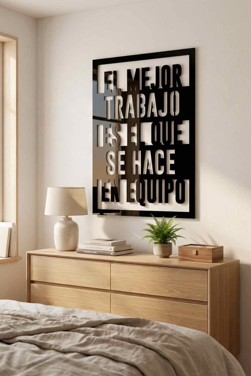 El mejor trabajo - Cuadro decorativo | Cortayrecorta.es