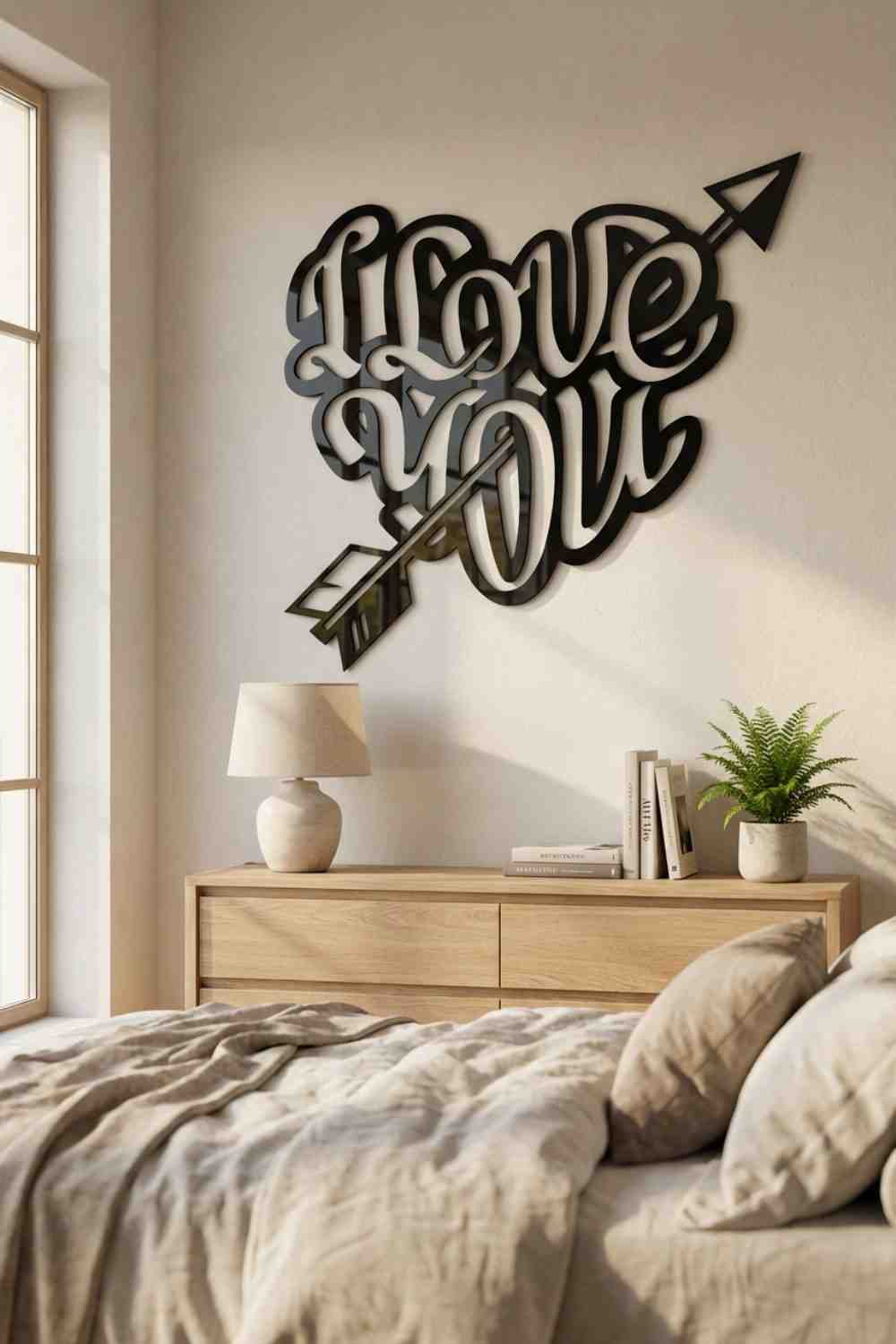 I love you - Cuadro decorativo | Cortayrecorta.es