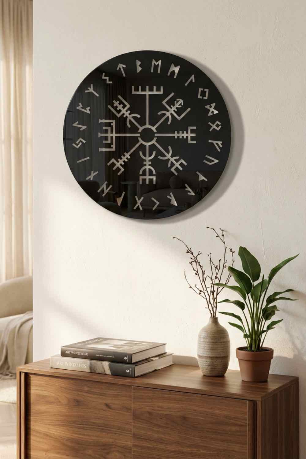 Vegvisir vikingo - Cuadro decorativo | Cortayrecorta.es