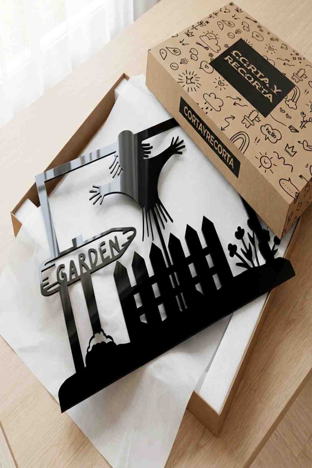 Scarecrow In The Garden - Cuadro decorativo | Cortayrecorta.es