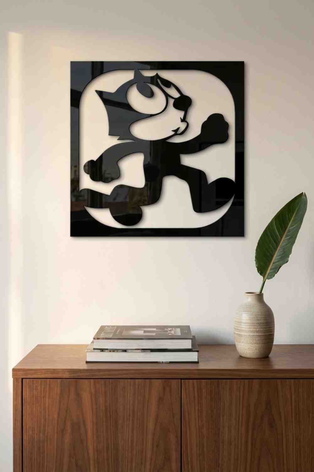 El Gato Felix - Cuadro decorativo | Cortayrecorta.es