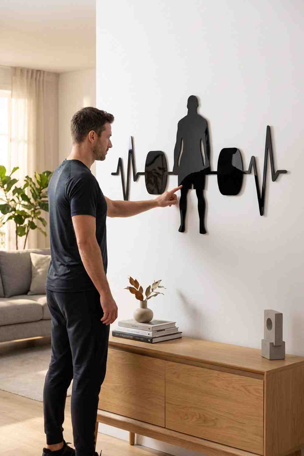 Heart beat gym - Cuadro decorativo | Cortayrecorta.es
