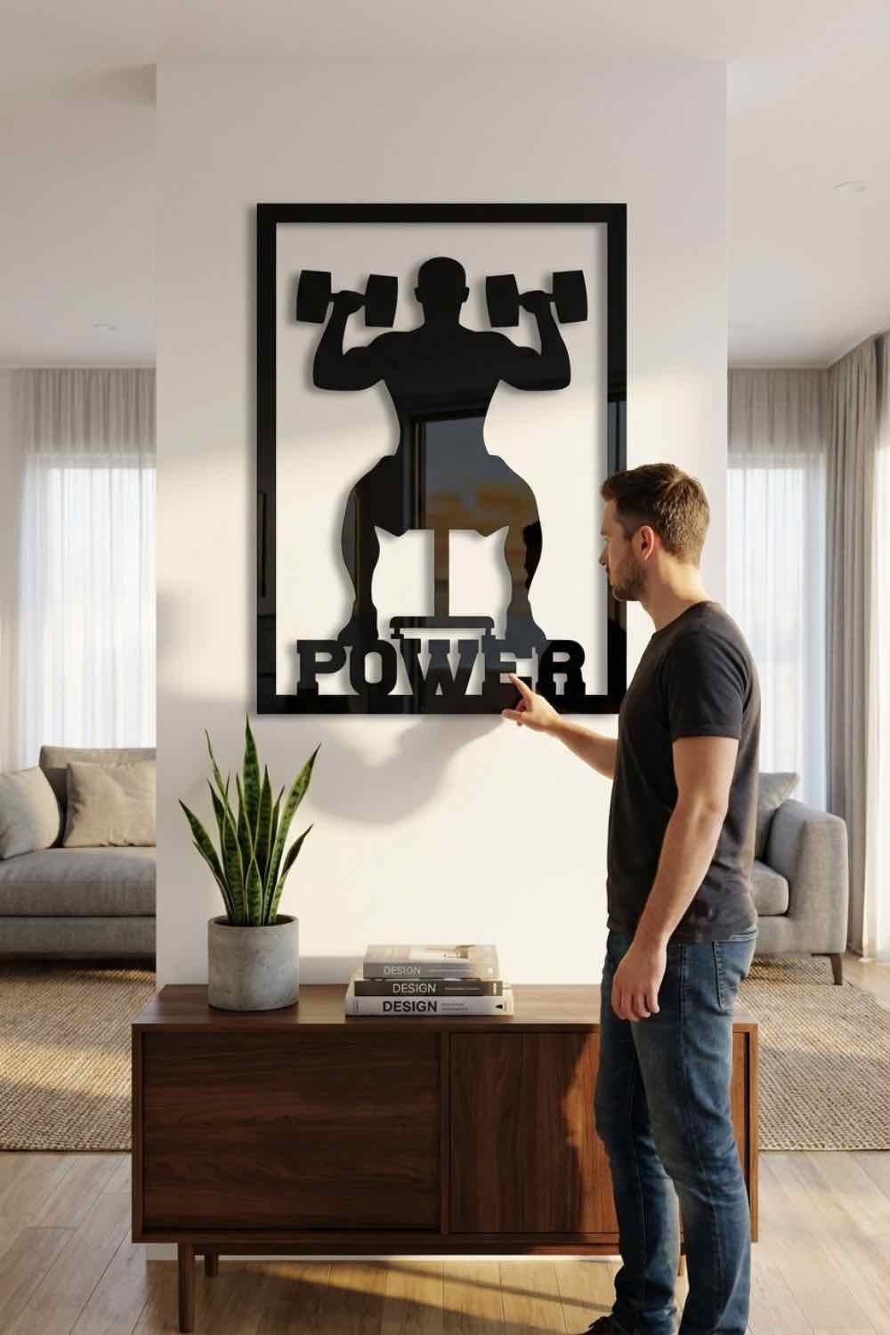 Power fitness - Cuadro decorativo | Cortayrecorta.es