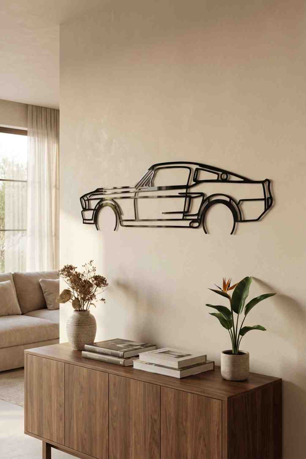 Mustang 1967 Detailed - Cuadro decorativo | Cortayrecorta.es