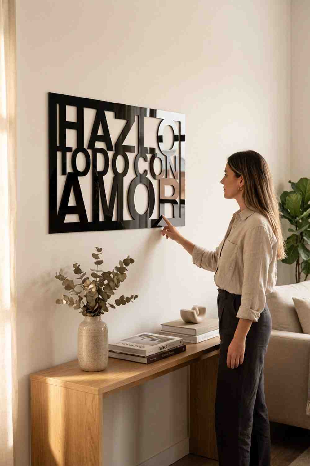 Hazlo Todo Con Amor - Cuadro decorativo | Cortayrecorta.es