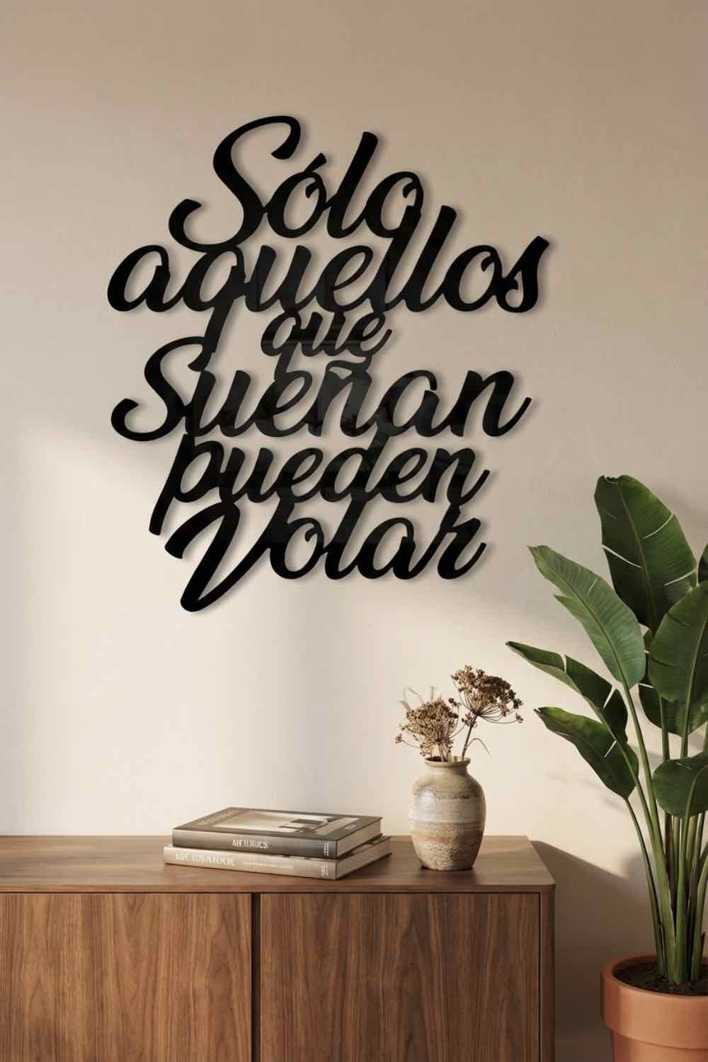 Sólo aquellos que sueñan pueden volar - Cuadro decorativo | Cortayrecorta.es