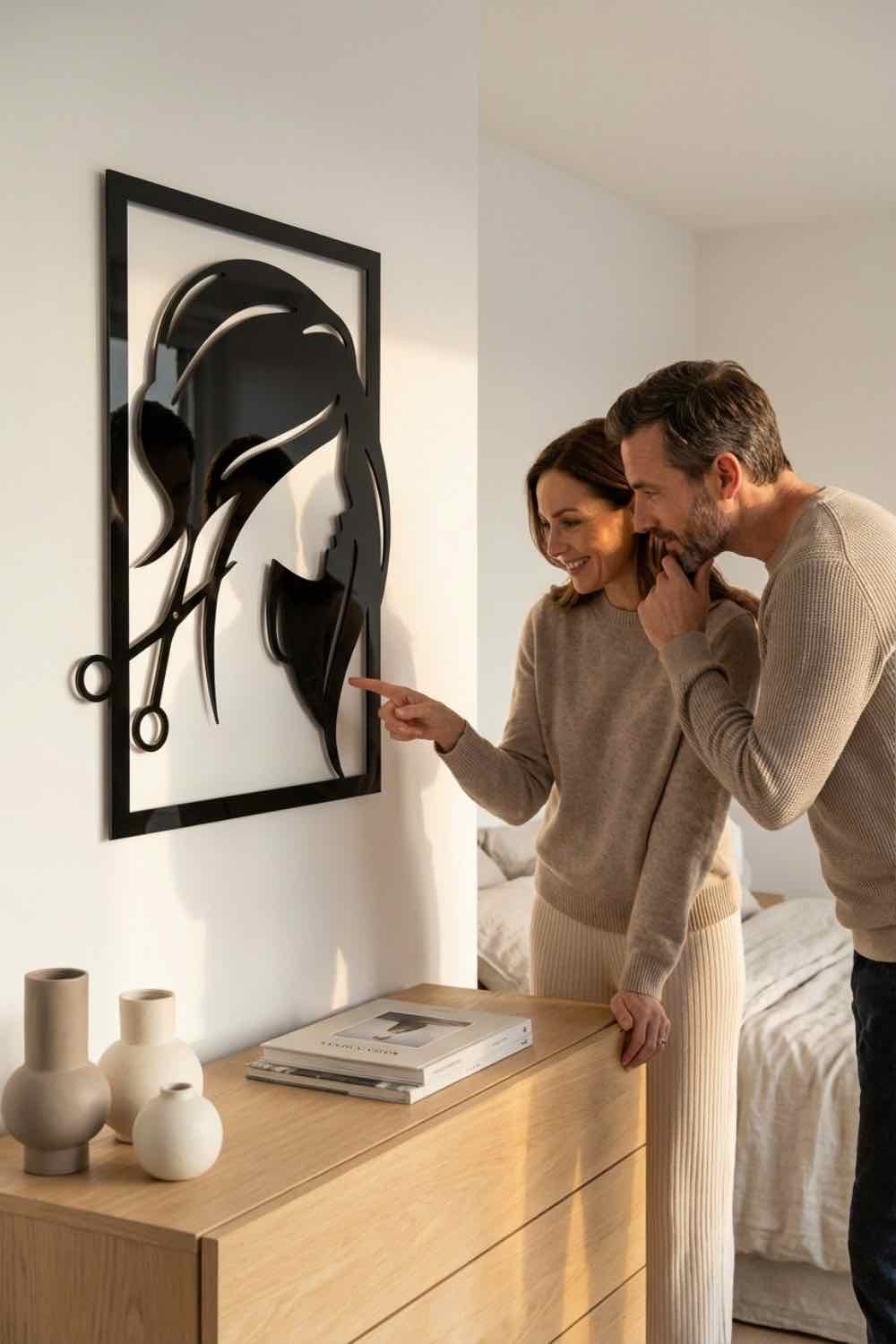 Silueta de mujer - Cuadro decorativo | Cortayrecorta.es
