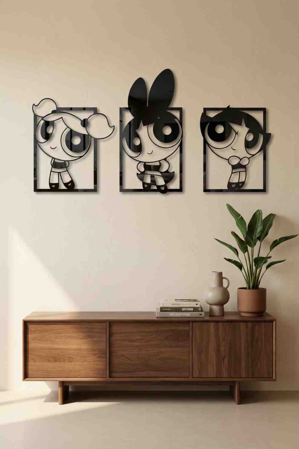 Conjunto Super Nenas - Cuadro decorativo | Cortayrecorta.es