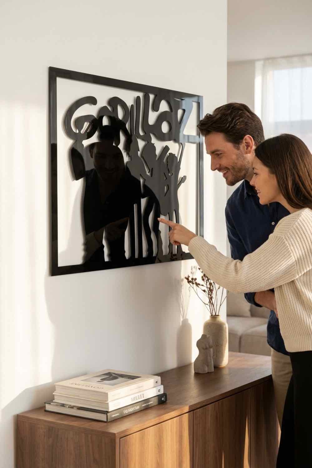 Gorillaz Siluetas - Cuadro decorativo | Cortayrecorta.es