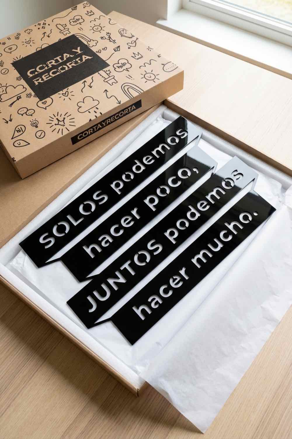 Solos podemos hacer poco, juntos podemos hacer mucho - Cuadro decorativo | Cortayrecorta.es