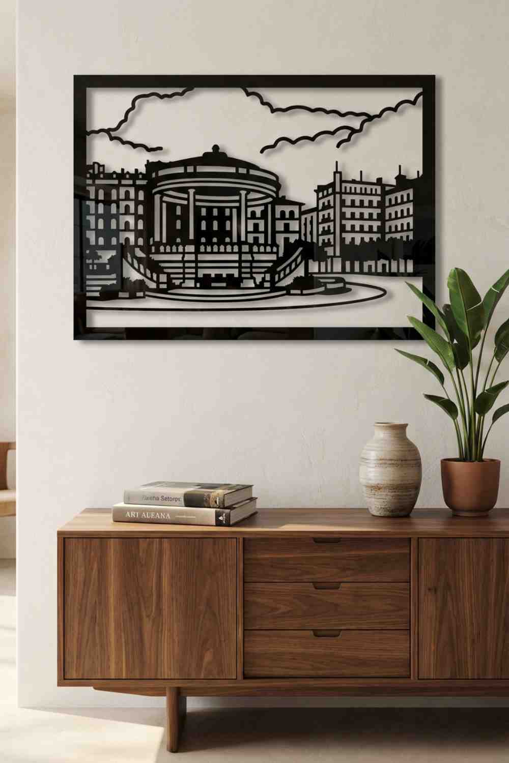 Pamplona, Plaza Del Castillo - Cuadro decorativo | Cortayrecorta.es