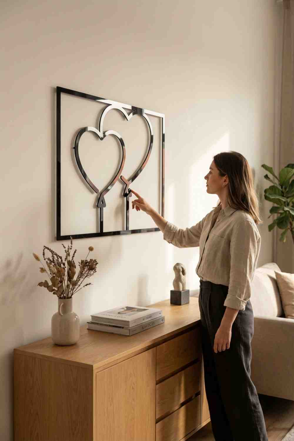 Corazon Globo - Cuadro decorativo | Cortayrecorta.es