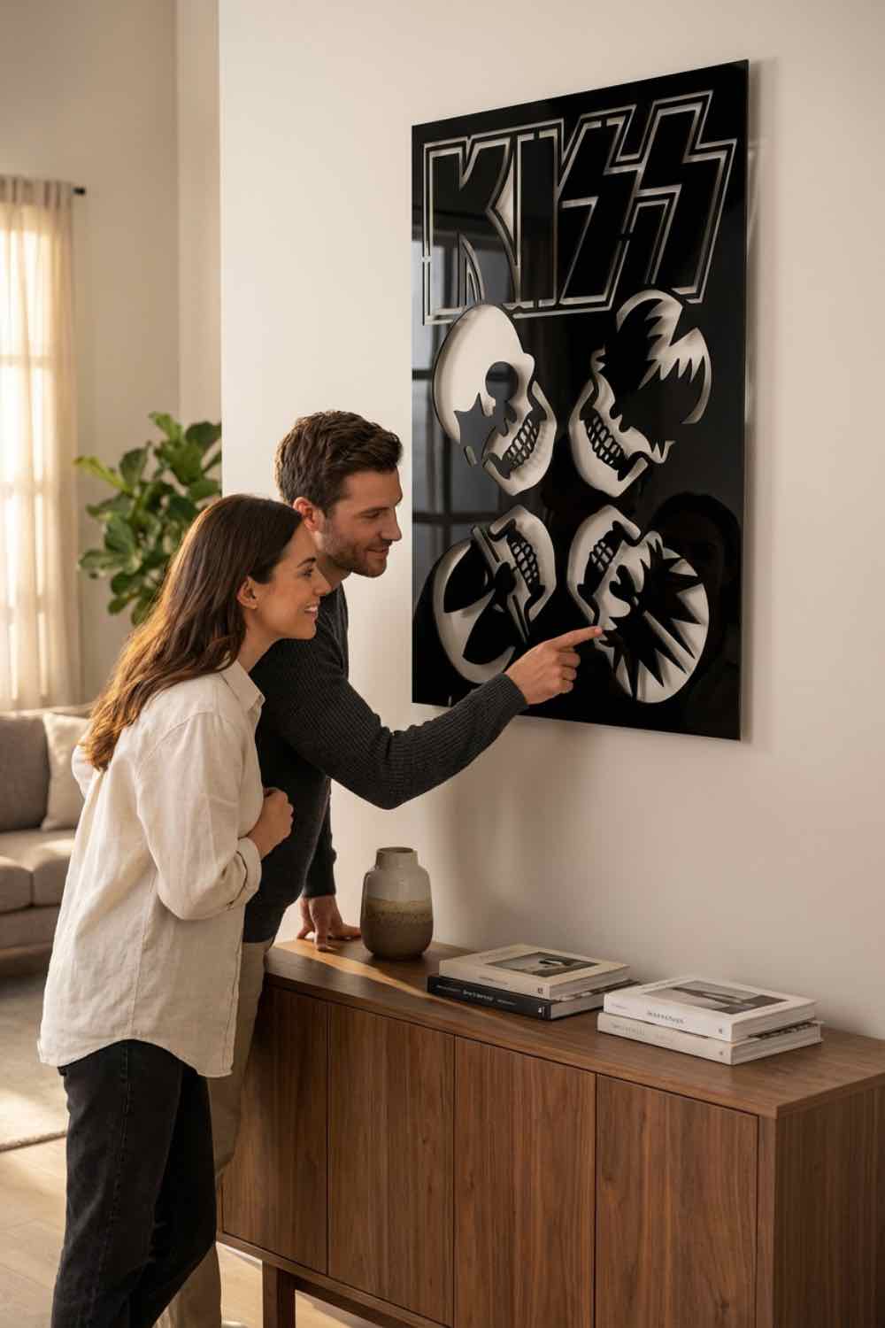 Kiss - Cuadro decorativo | Cortayrecorta.es