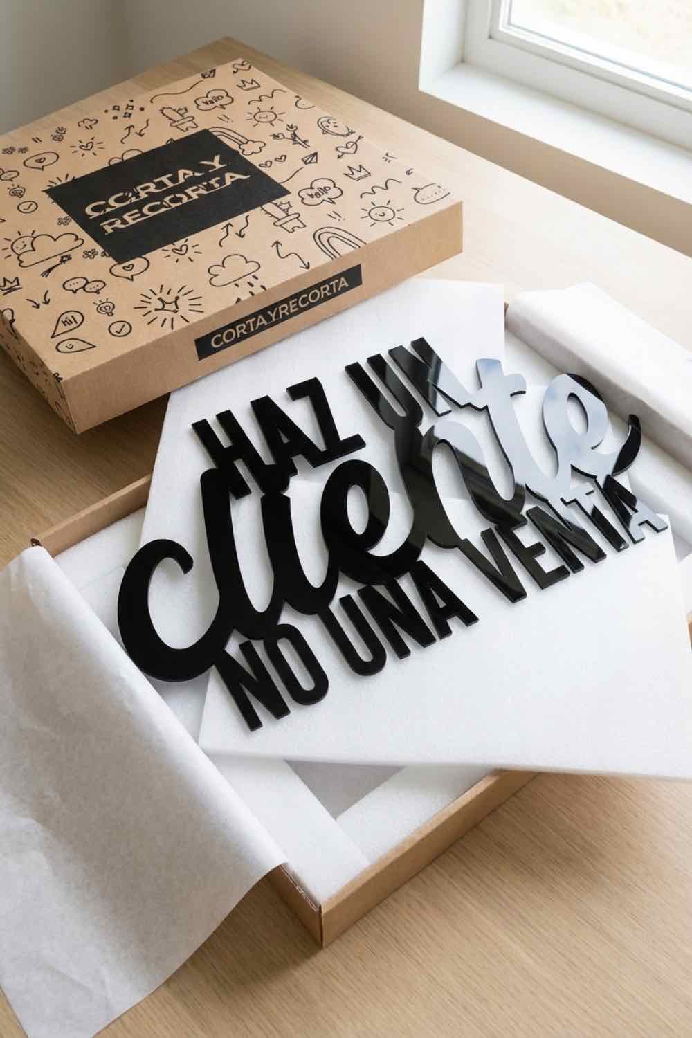 Haz un cliente, no una venta - Cuadro decorativo | Cortayrecorta.es