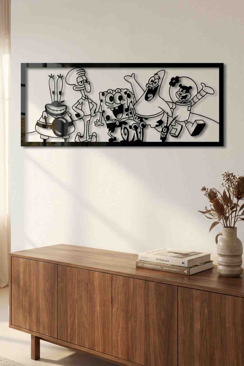 Bob esponja y amigos - Cuadro decorativo | Cortayrecorta.es
