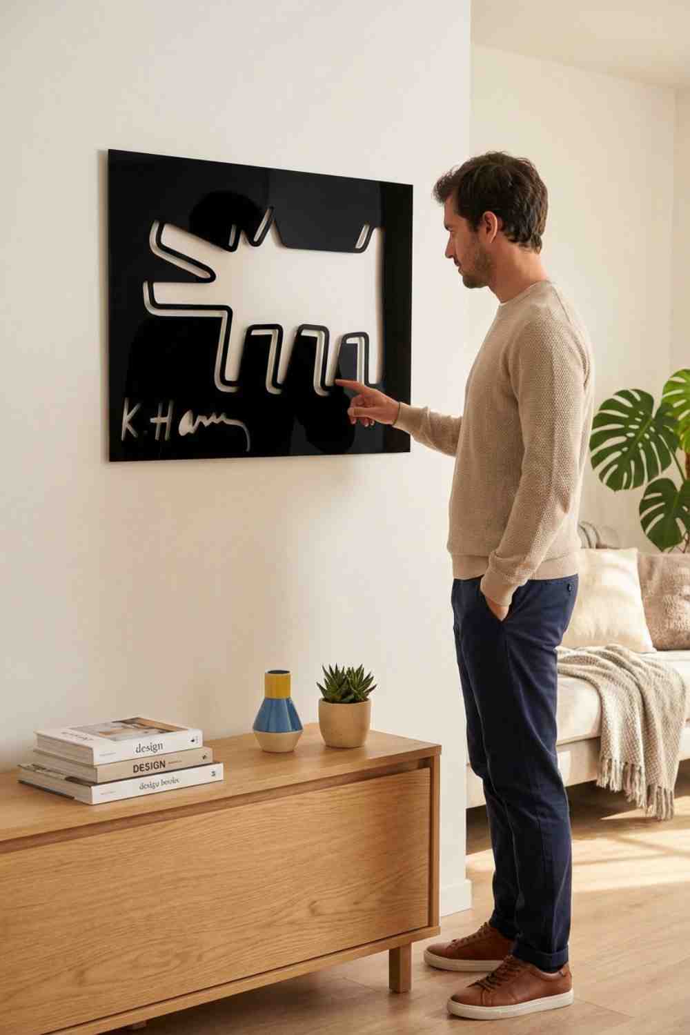 Barking Dog, Keith Haring - Cuadro decorativo | Cortayrecorta.es
