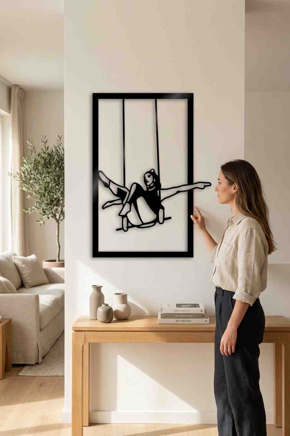 Trapecista - Cuadro decorativo | Cortayrecorta.es