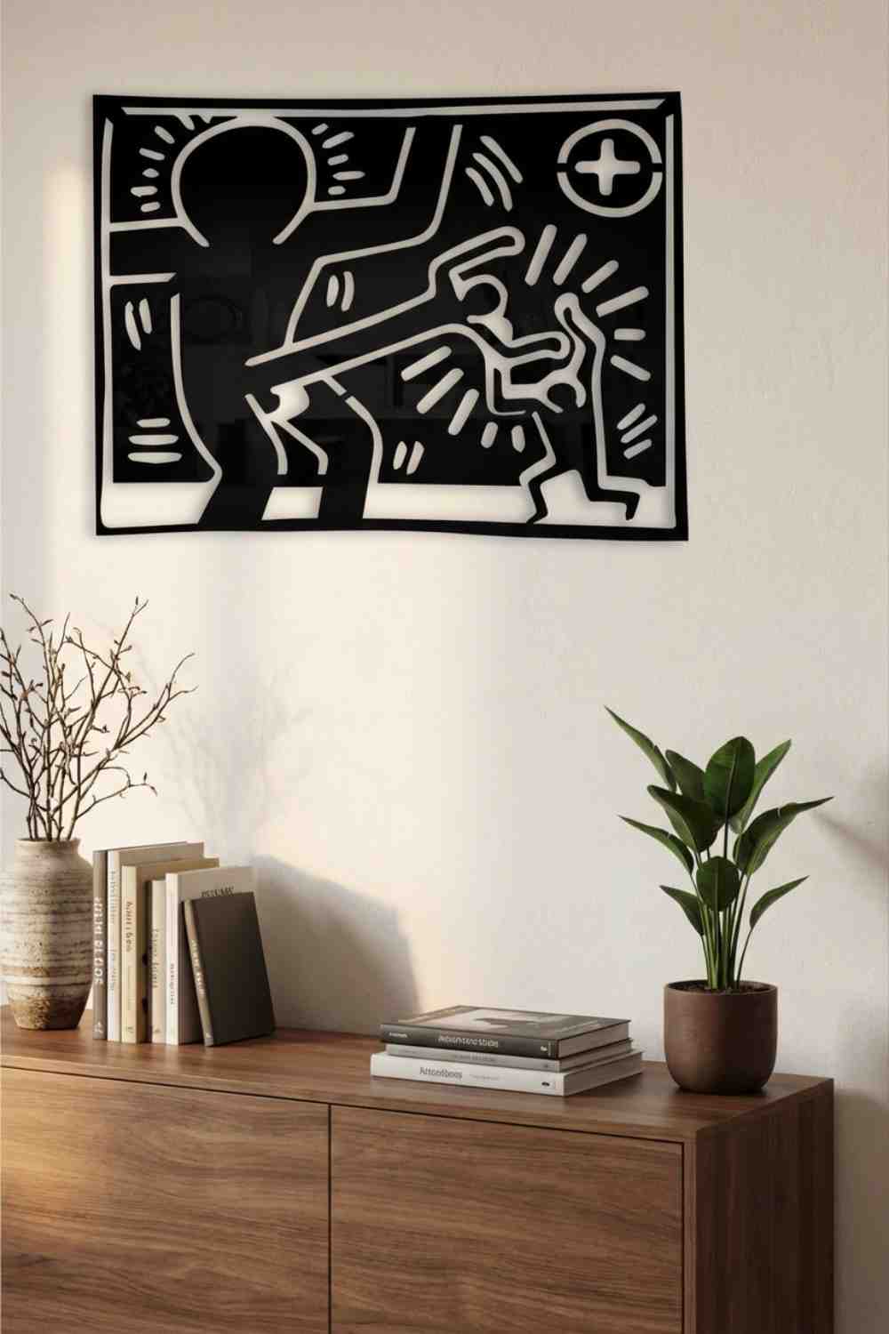 Ponle Titúlo. Keith Haring - Cuadro decorativo | Cortayrecorta.es