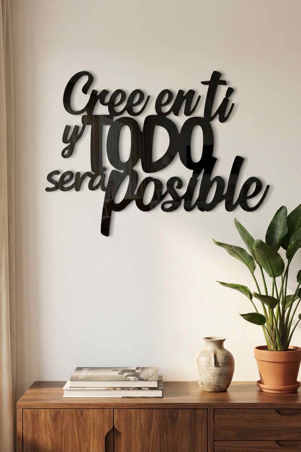 Cree en ti y todo será posible - Cuadro decorativo | Cortayrecorta.es
