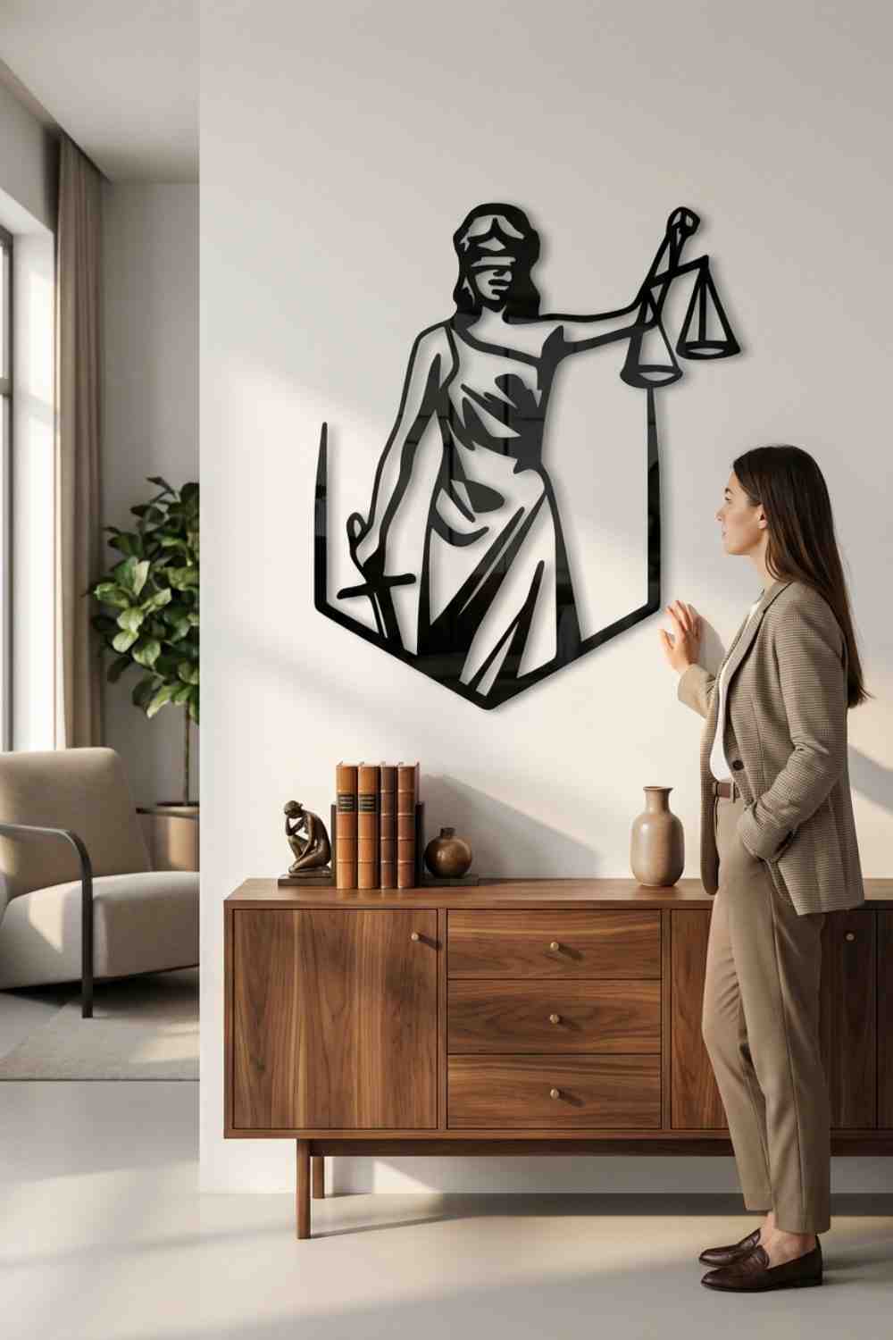 Logo Justicia - Cuadro decorativo | Cortayrecorta.es